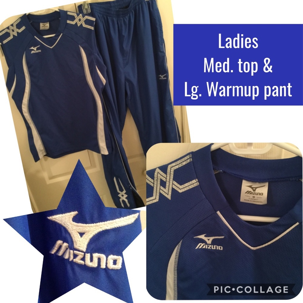 Mizuno ladies top and warm-up pants
